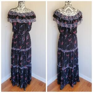 White House Black Market Off Shoulder Maxi Dress